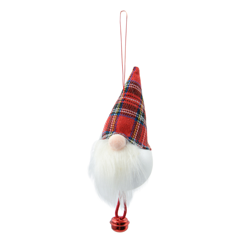 Gnome boule à suspendre 'Noël d'Antan'