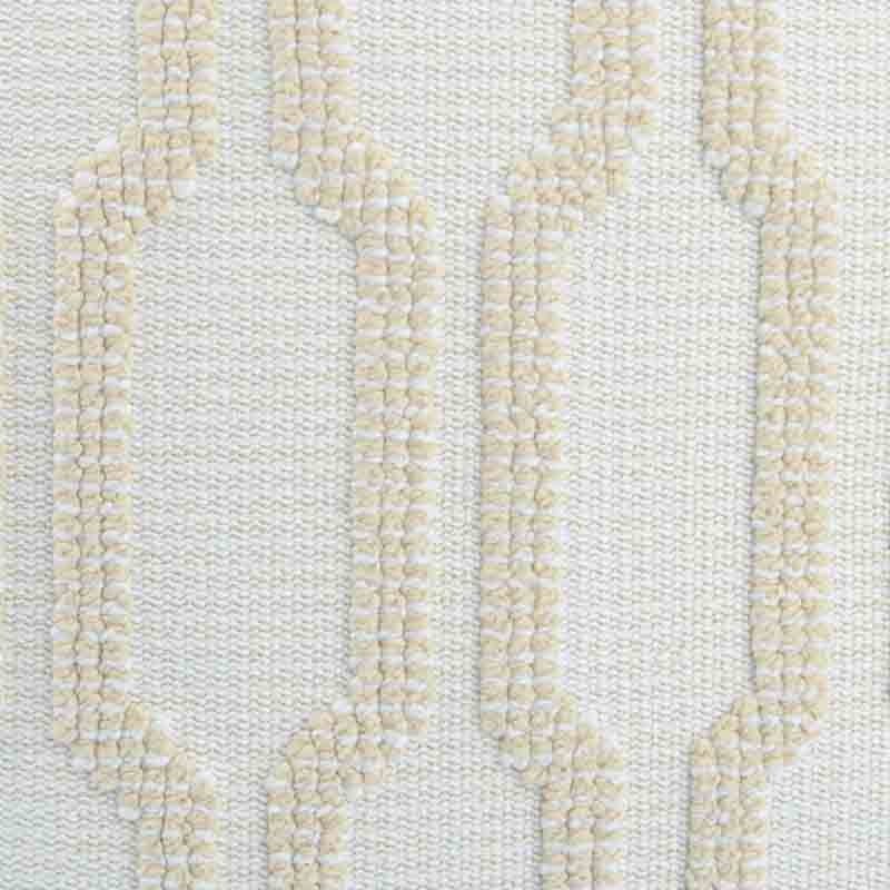 Coussin 'Maki' tufté beige