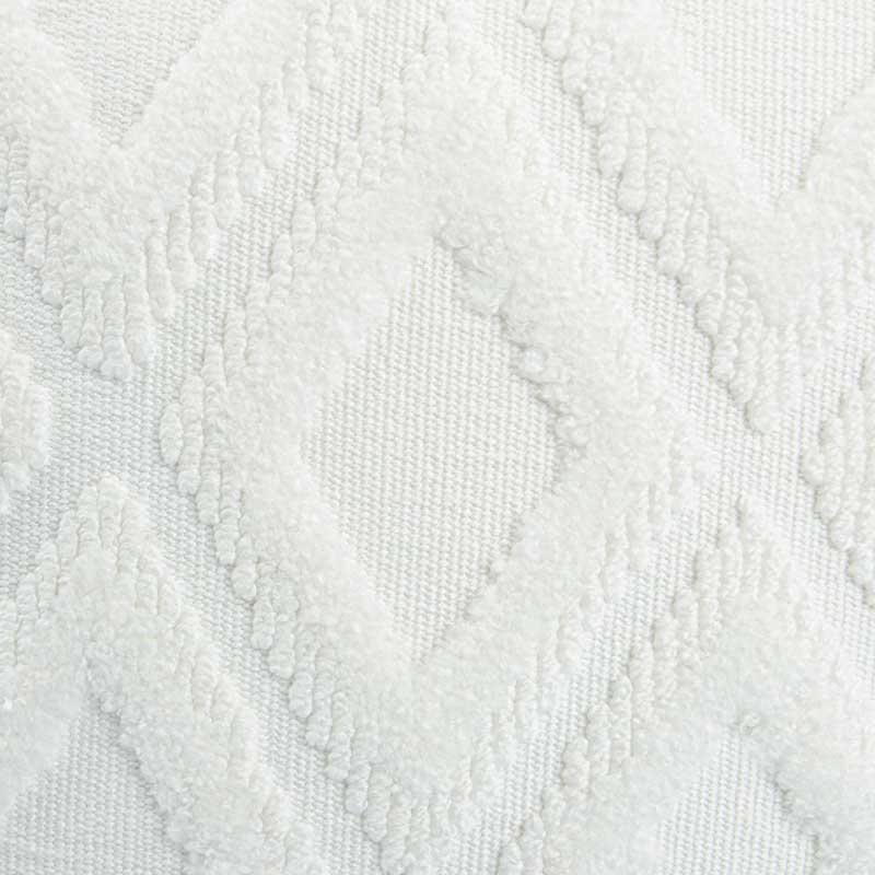 Coussin 'Milie' tufté blanc