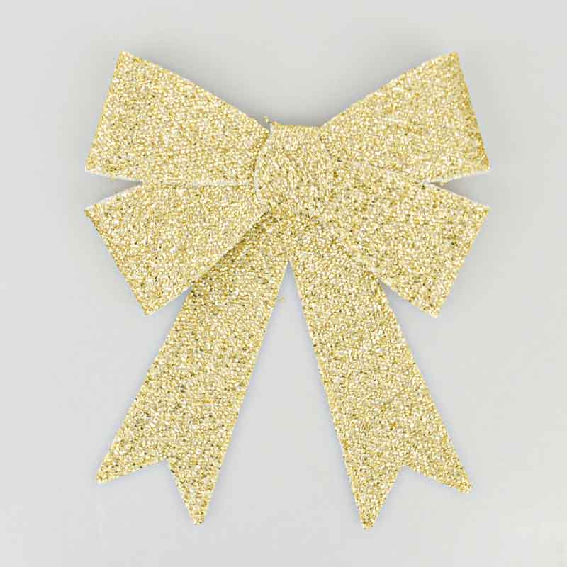 Nœud brillant doré