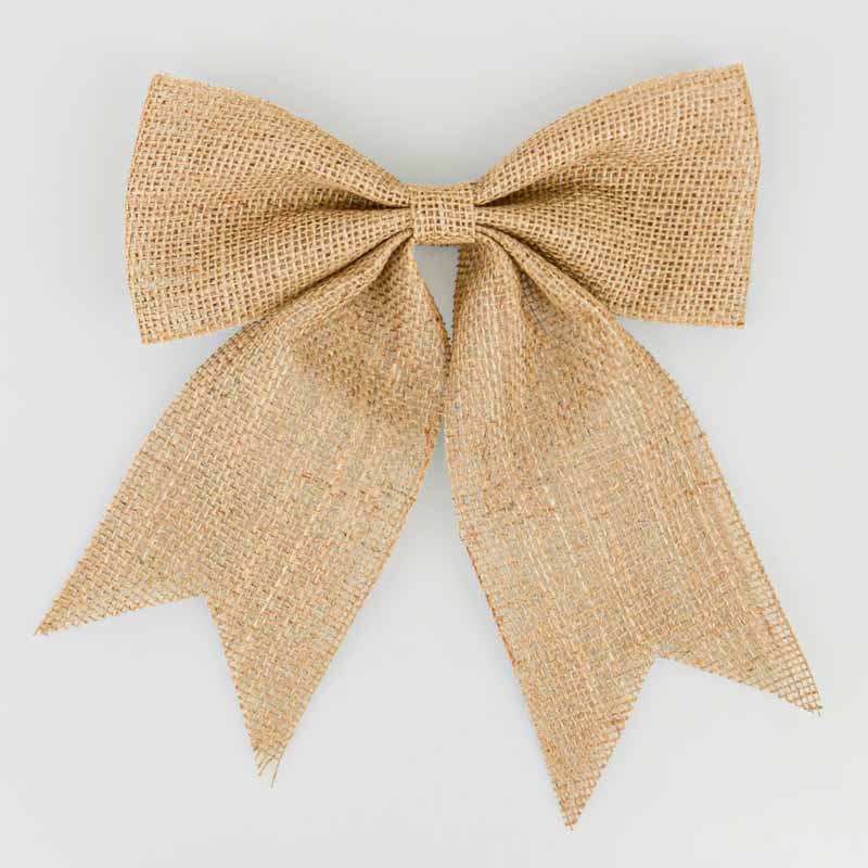 Nœud imitation jute marron