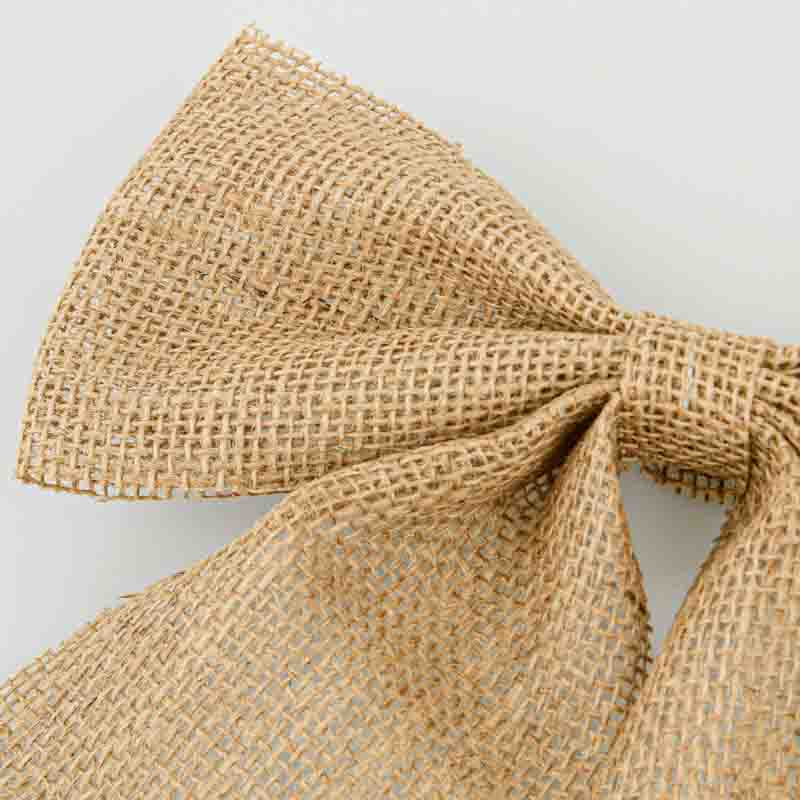 Nœud imitation jute marron