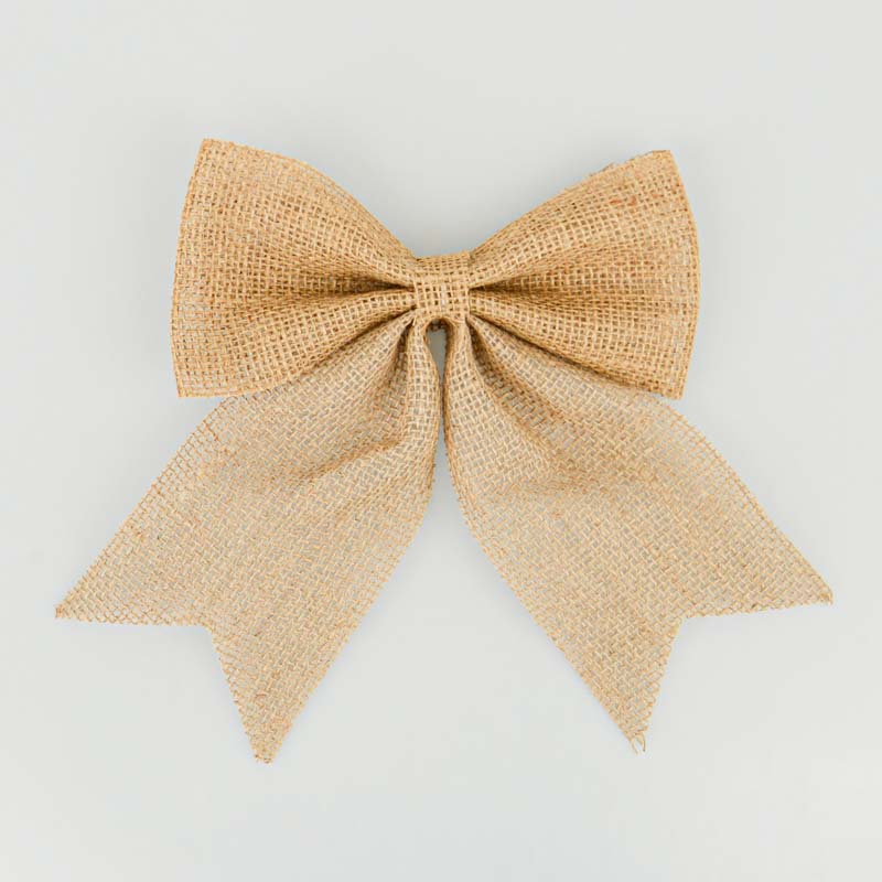 Nœud imitation jute marron