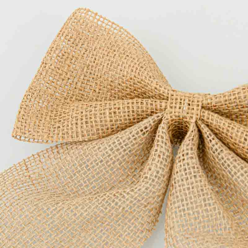 Nœud imitation jute marron
