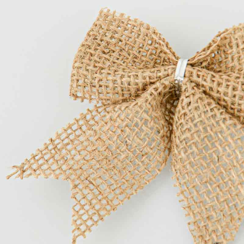 3 noeuds imitation jute marron