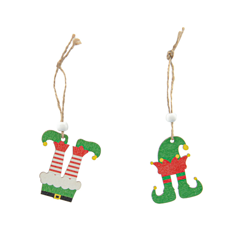 Lot de 2 jambes de lutin à suspendre