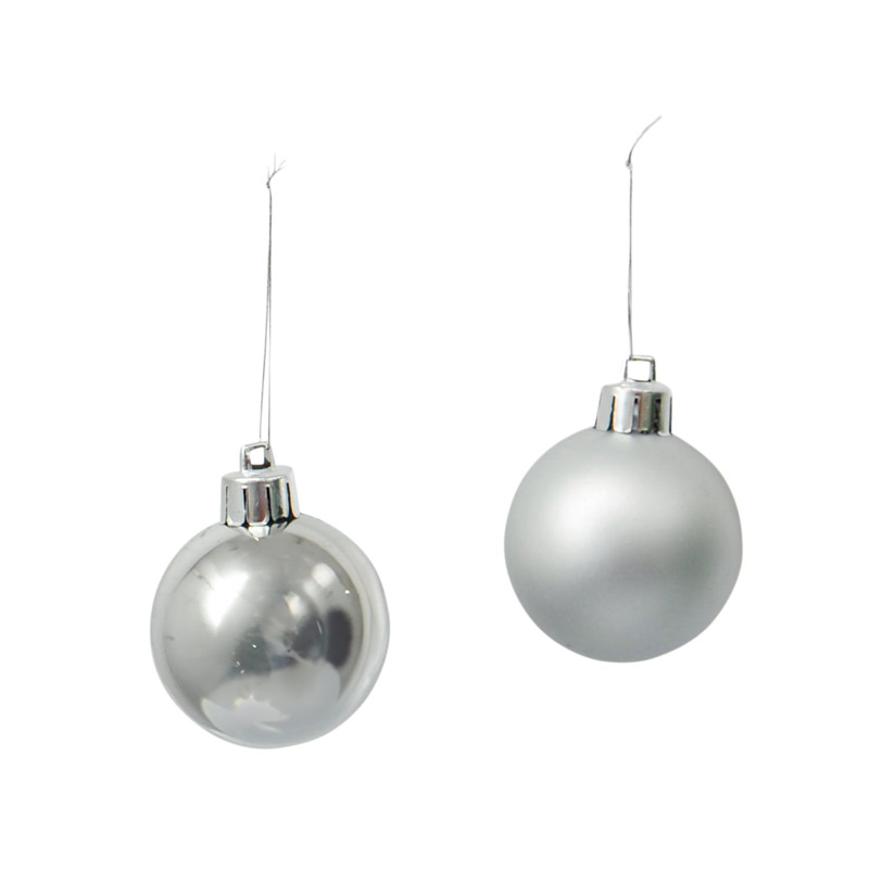 Lot de 32 boules avec 32 accroches grises