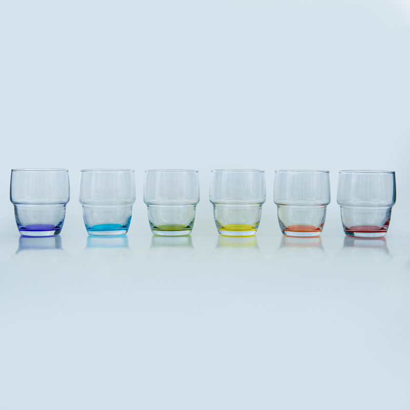 Lot de 6 verres colorés