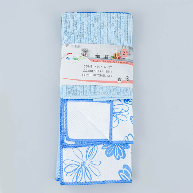 Ensemble tapis de séchage + microfibre
