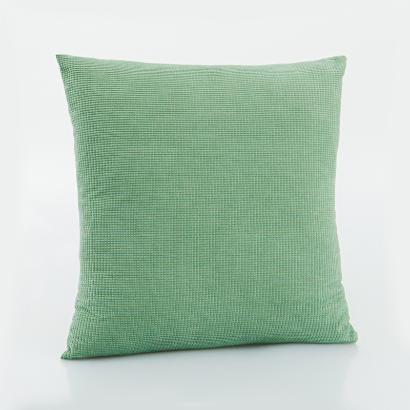 Coussin 'Seventies' velours côtelé vert