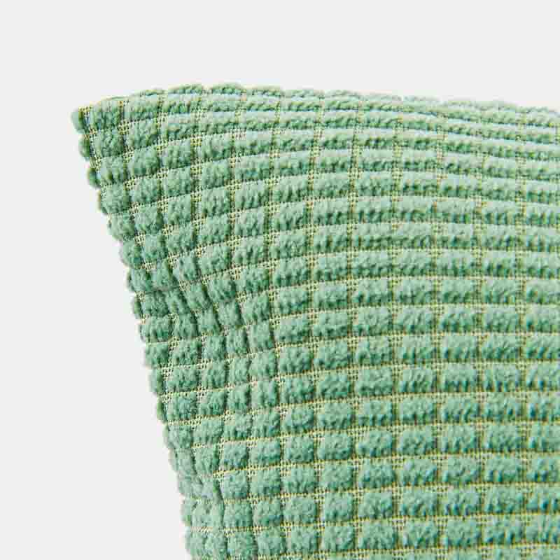 Coussin 'Seventies' velours côtelé vert