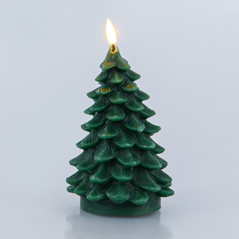 Bougie sapin programmable led