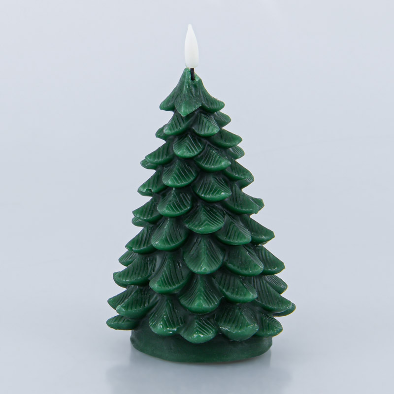 Bougie sapin programmable led