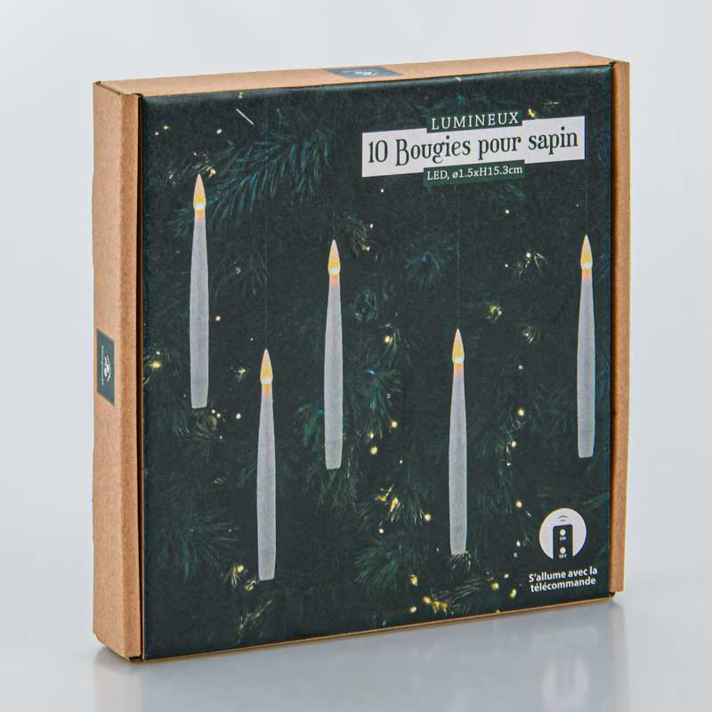 10 bougies pour sapin lumineux