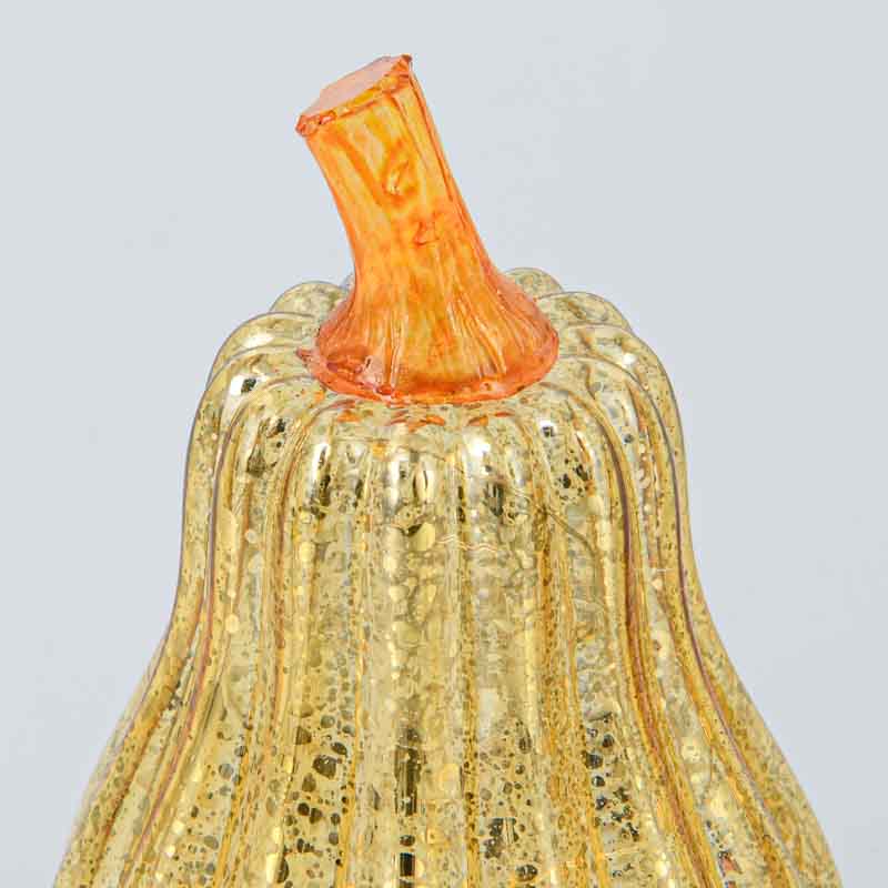 Courge décorative lumineuse orange 8LED 