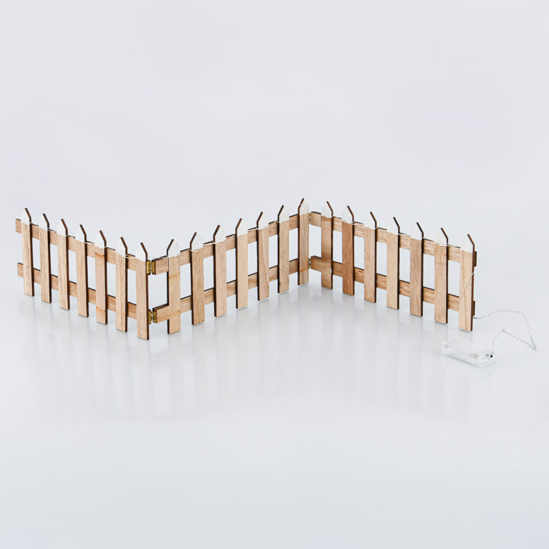 Barrière décorative avec guirlande lumineuse