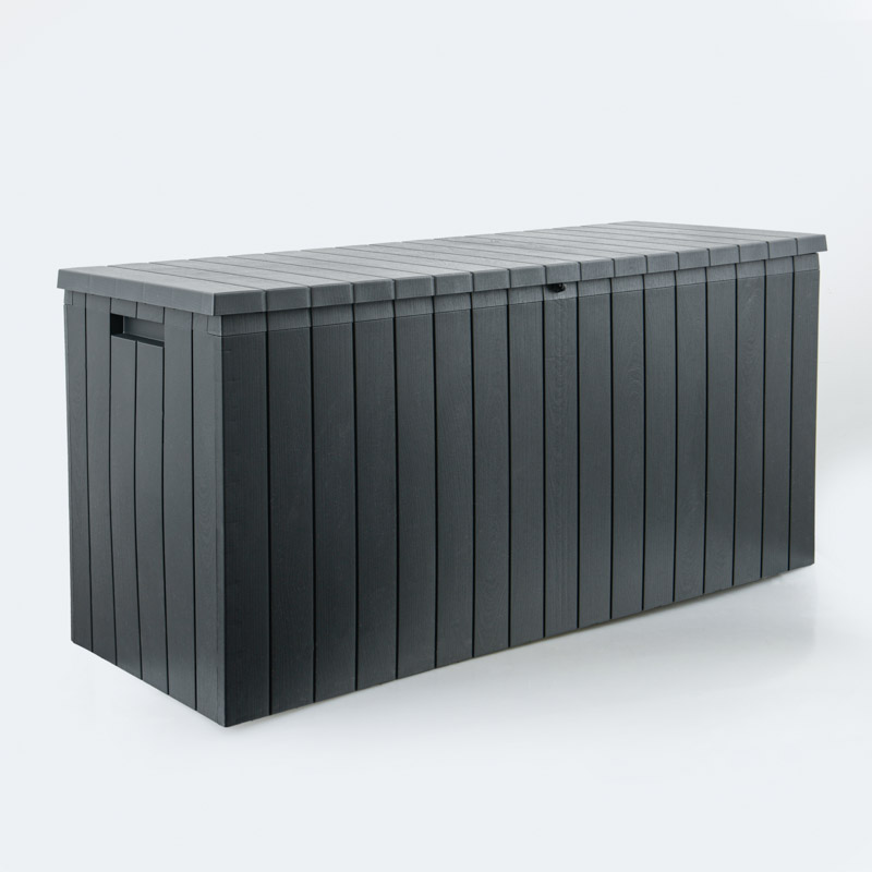 Malle de jardin 'Olaf' gris anthracite 270L