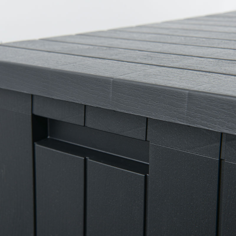 Malle de jardin 'Olaf' gris anthracite 270L