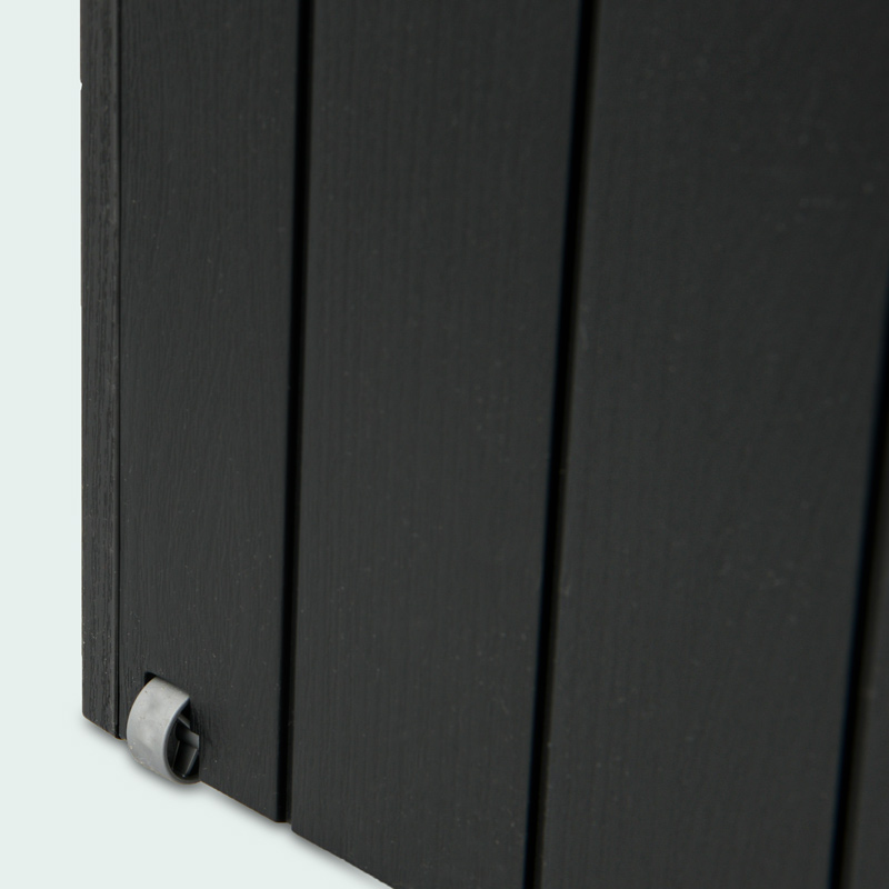 Malle de jardin 'Olaf' gris anthracite 270L