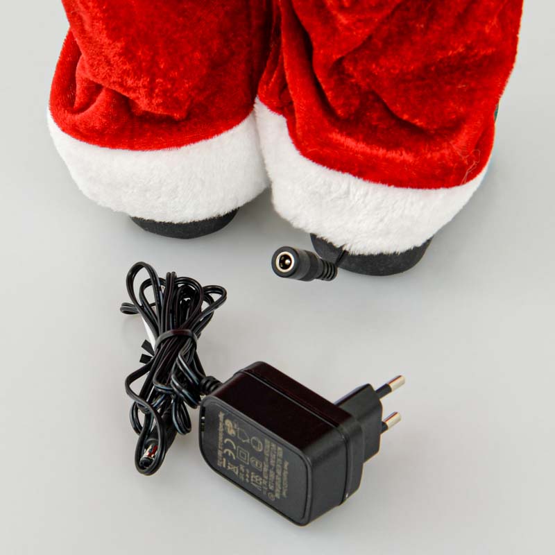 Père Noël automate avec cadeaux et ours