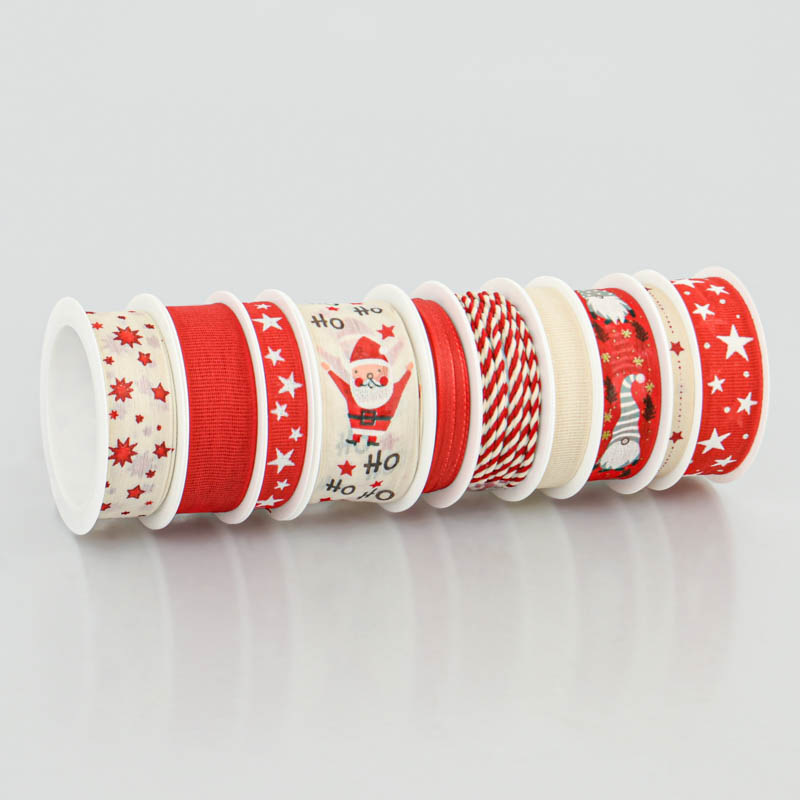 Ruban de Noël rouge