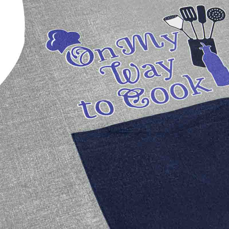 Tablier de cuisine 'on my way to cook'