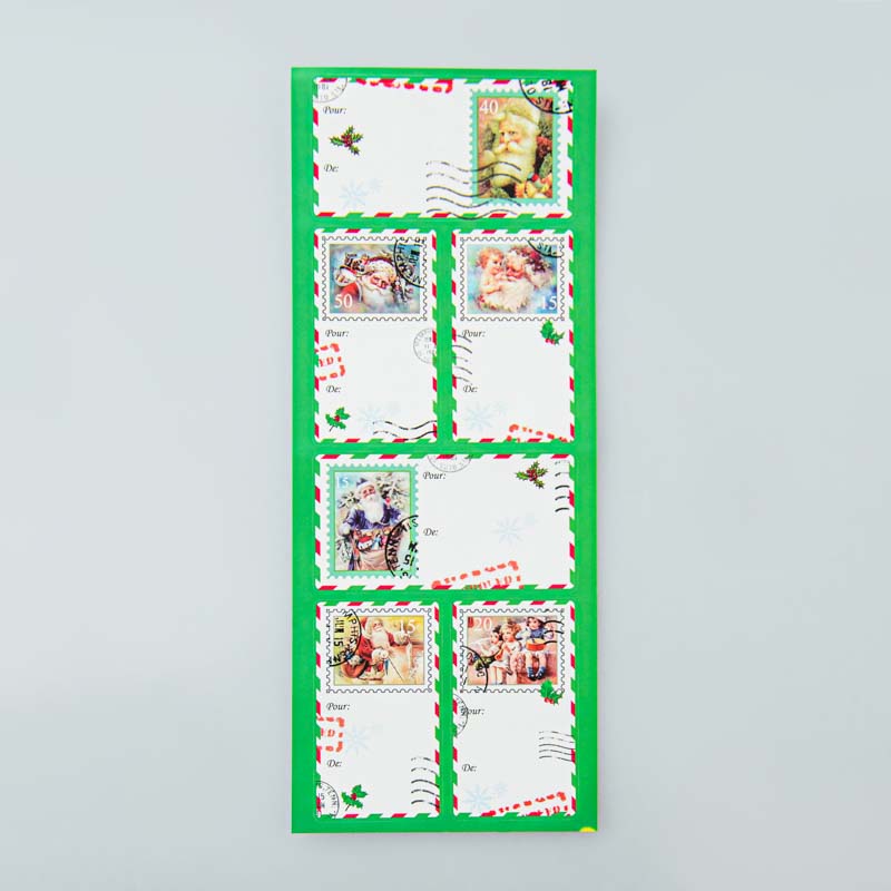 Stickers étiquettes père Noël