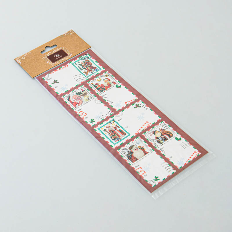 Stickers étiquettes père Noël