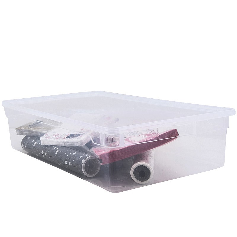 Boîtes de rangement en plastique transparent 2L avec couvercle CLEAR BOX