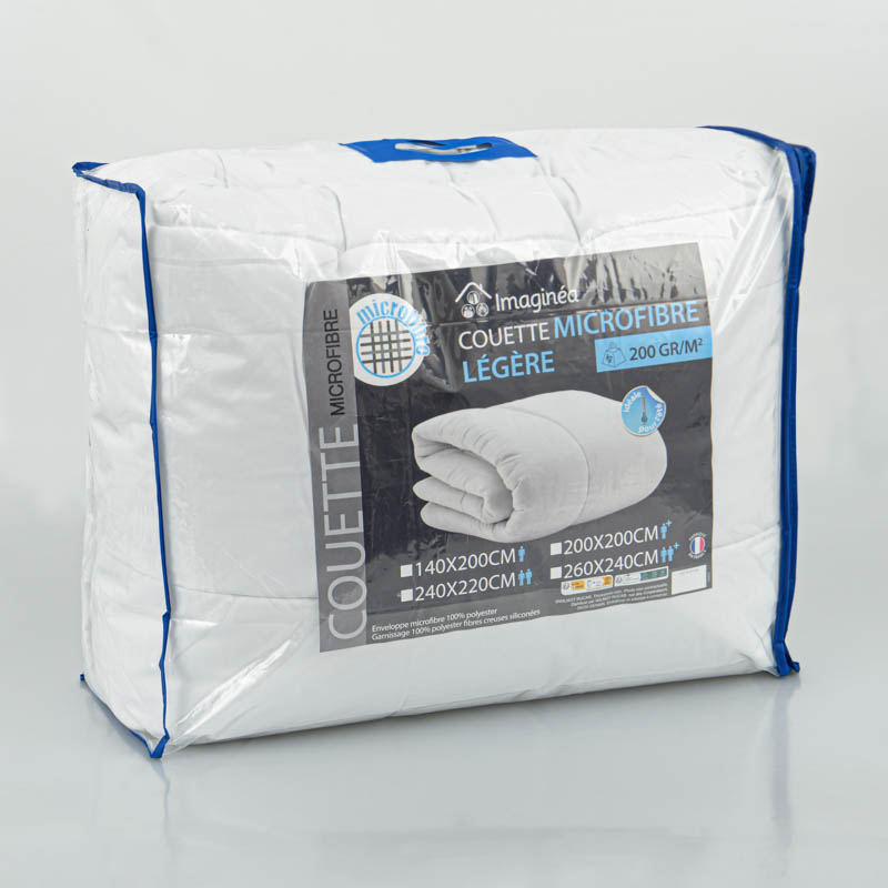 Couette microfibre 200gr/m² légère