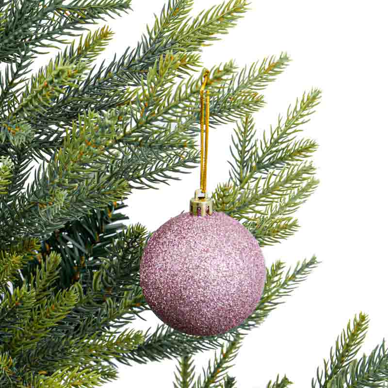 Lot de 6 boules mauves 'Douces Rêveries'