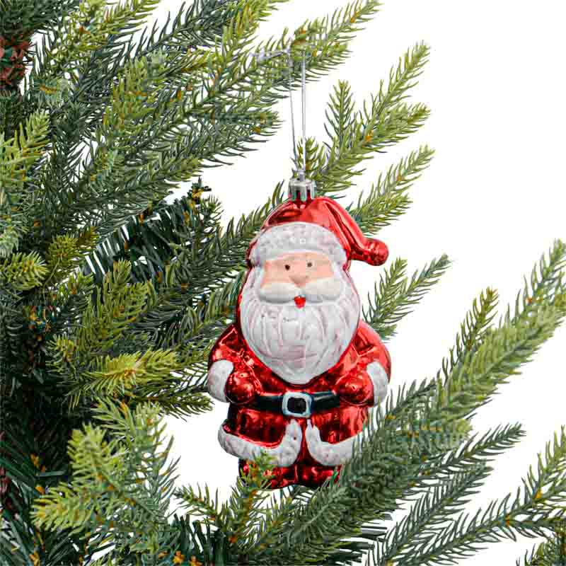 Père-Noël à suspendre rouge 'Noël d'Antan' 