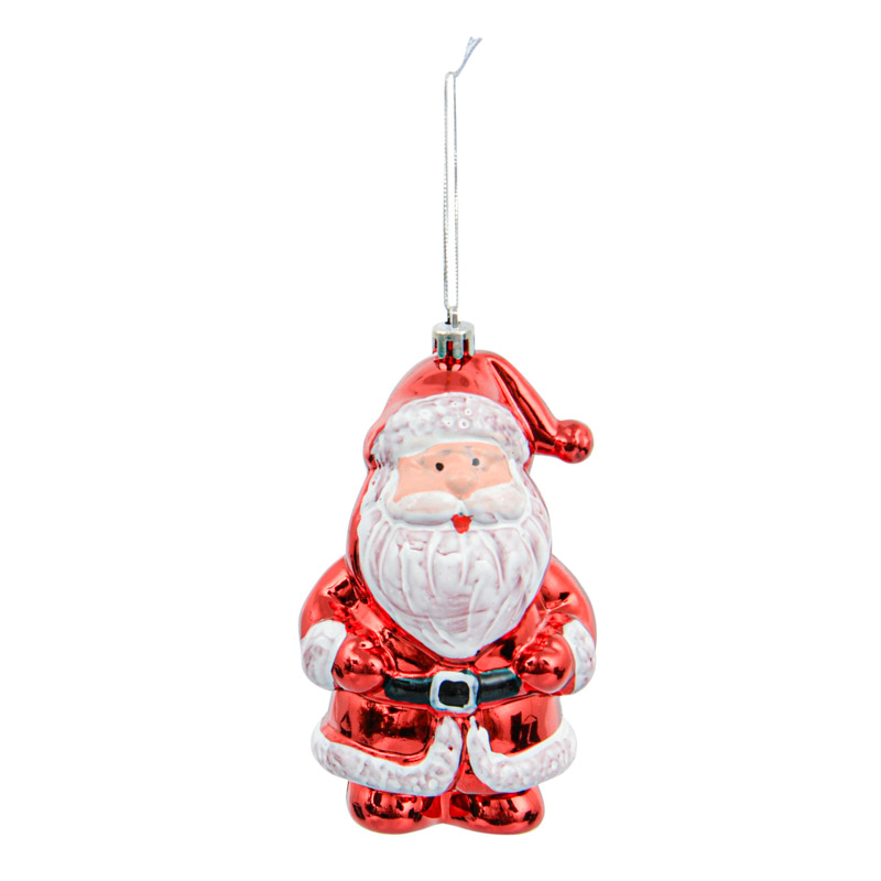 Père-Noël à suspendre rouge 'Noël d'Antan' 