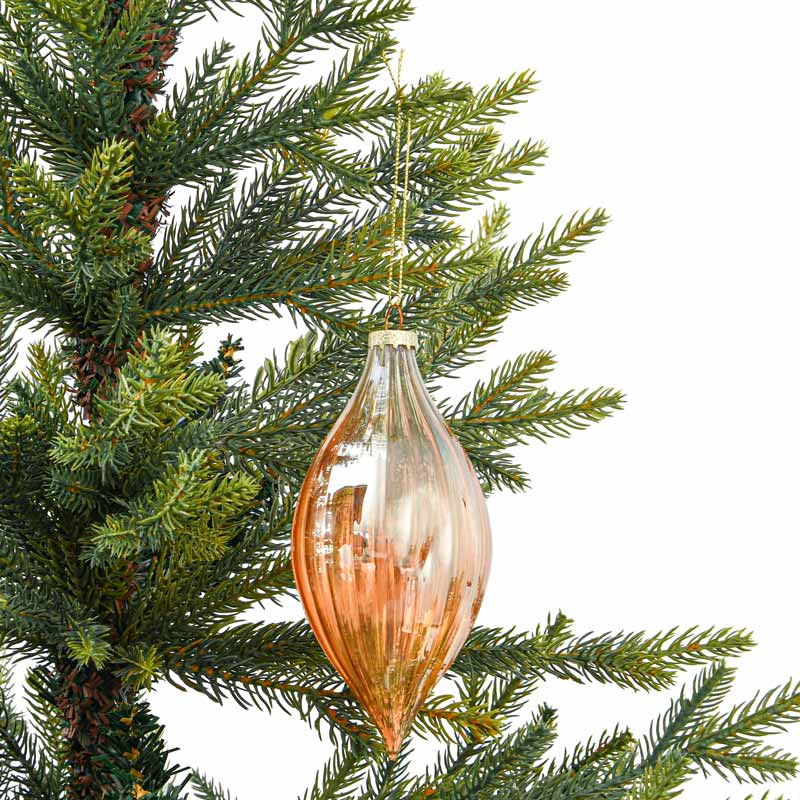 Boule en verre oignon cuivre