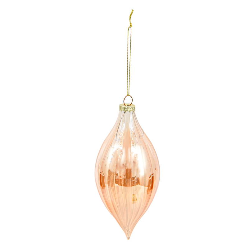 Boule en verre oignon cuivre