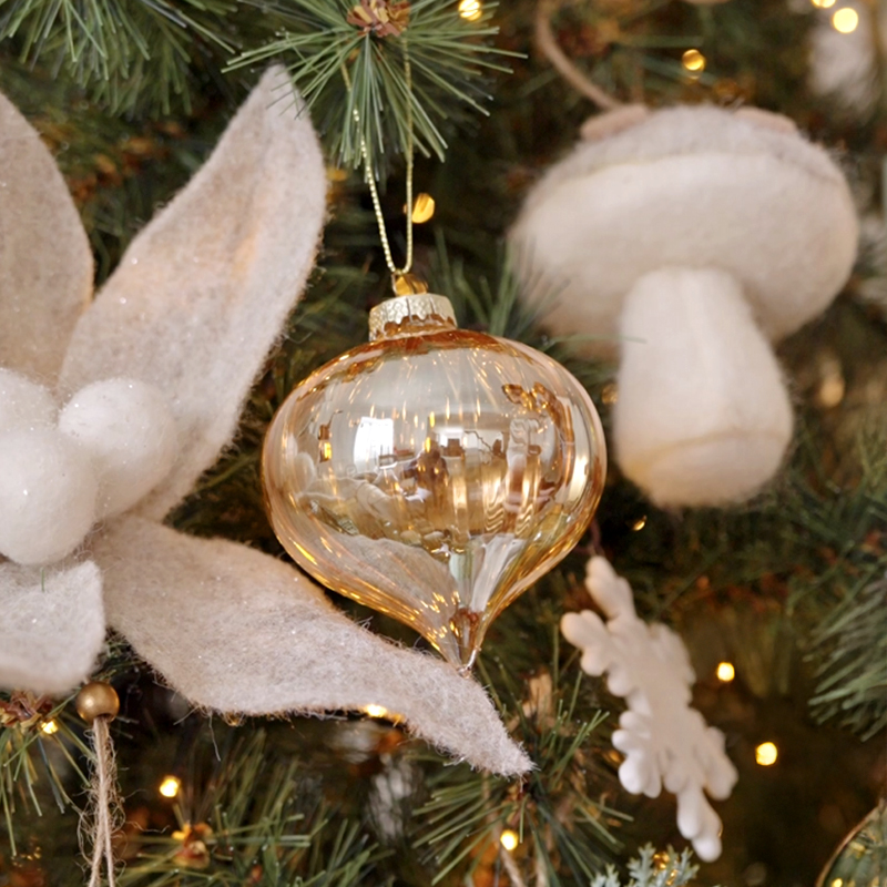 Boule en verre toupie 'Secrets des Bois'