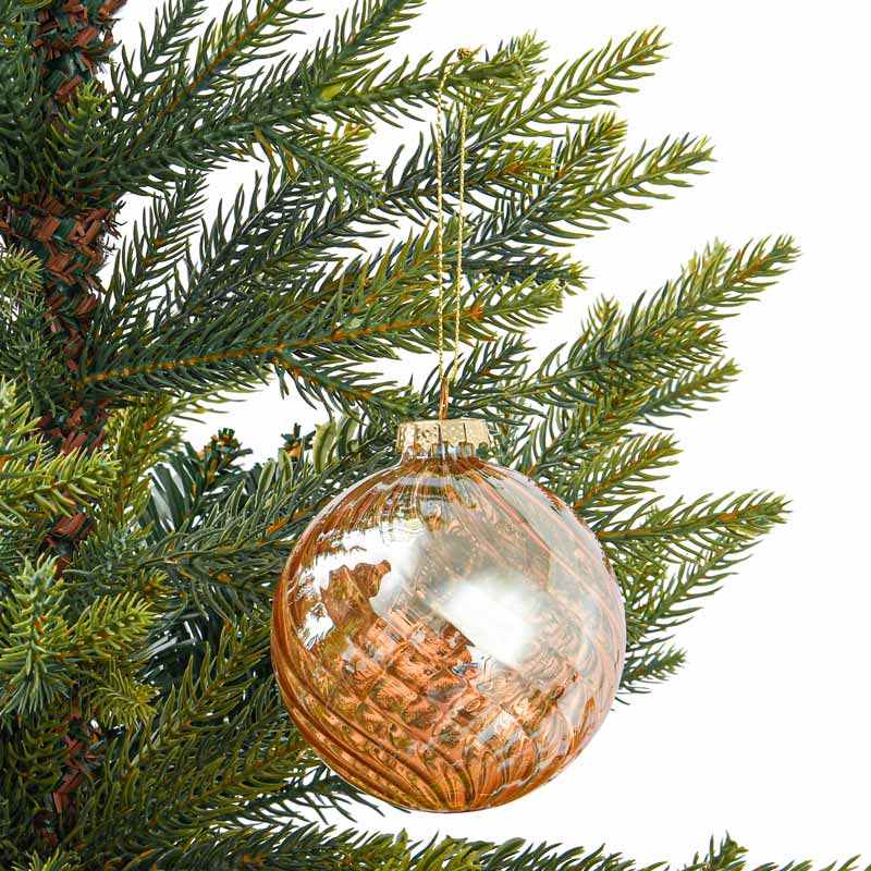 Boule en verre  'Secrets des Bois' cuivre