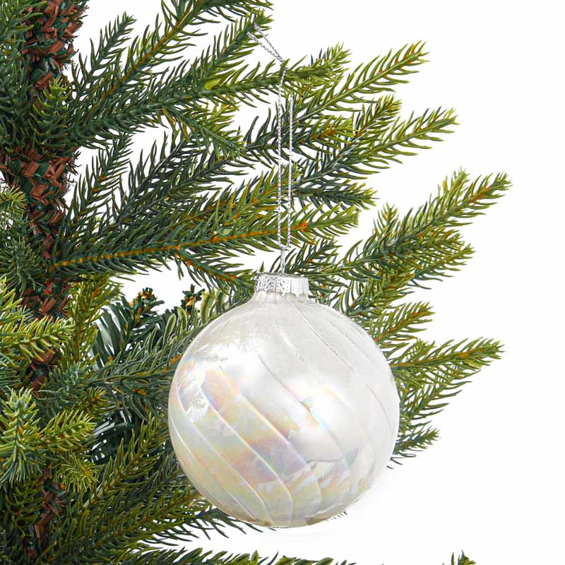 Boule en verre blanc