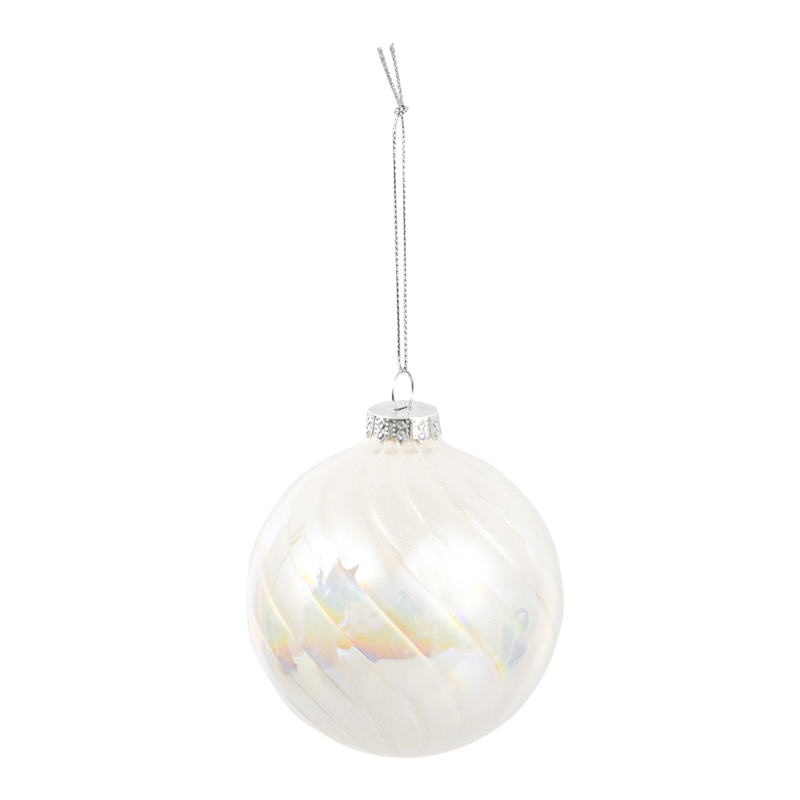 Boule en verre blanc