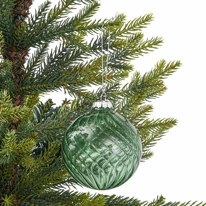 Boule en verre vert