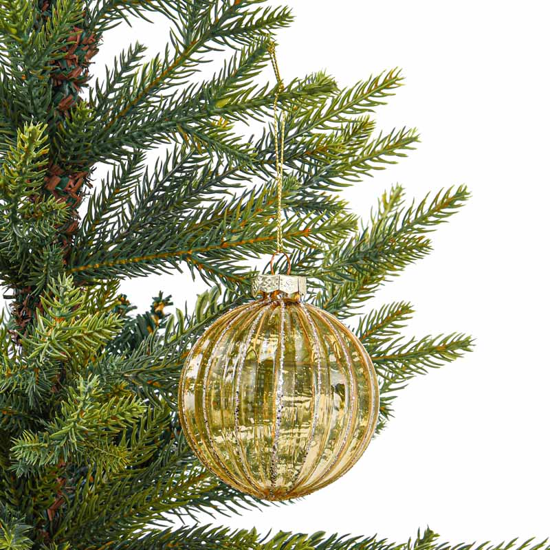 Boule en verre 'Secrets des Bois' cuivre