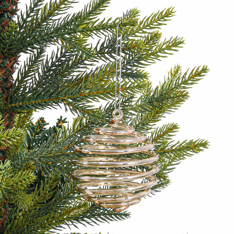 Boule en verre  'Secrets des Bois' cuivre