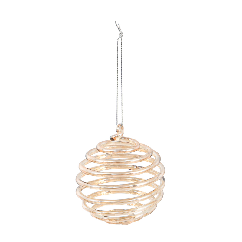 Boule en verre  'Secrets des Bois' cuivre