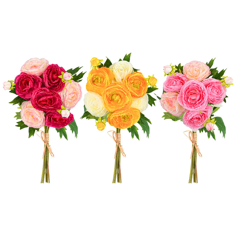Bouquet artificiel de renoncules