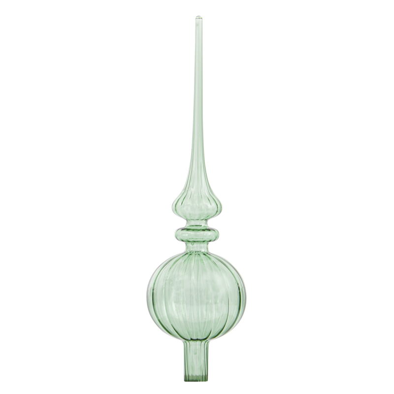 Cimier en verre vert