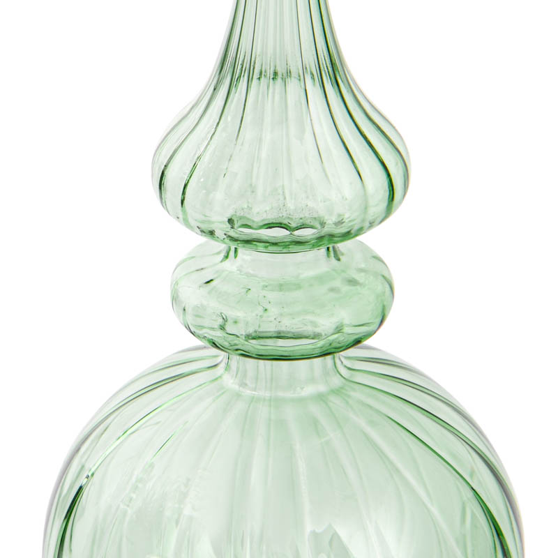 Cimier en verre vert