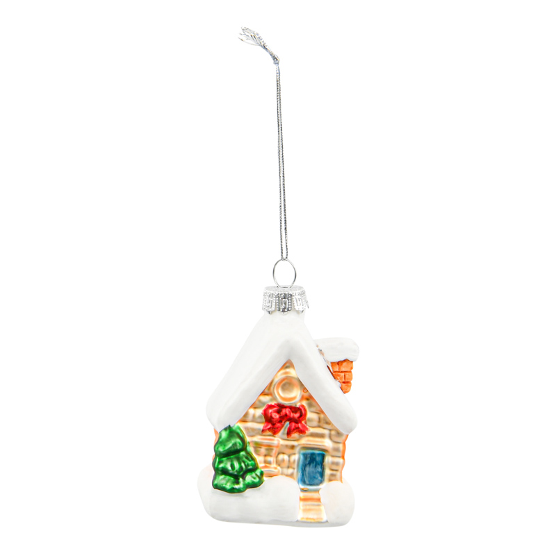 Chalet enneigé en verre 'Noël d'Antan' 