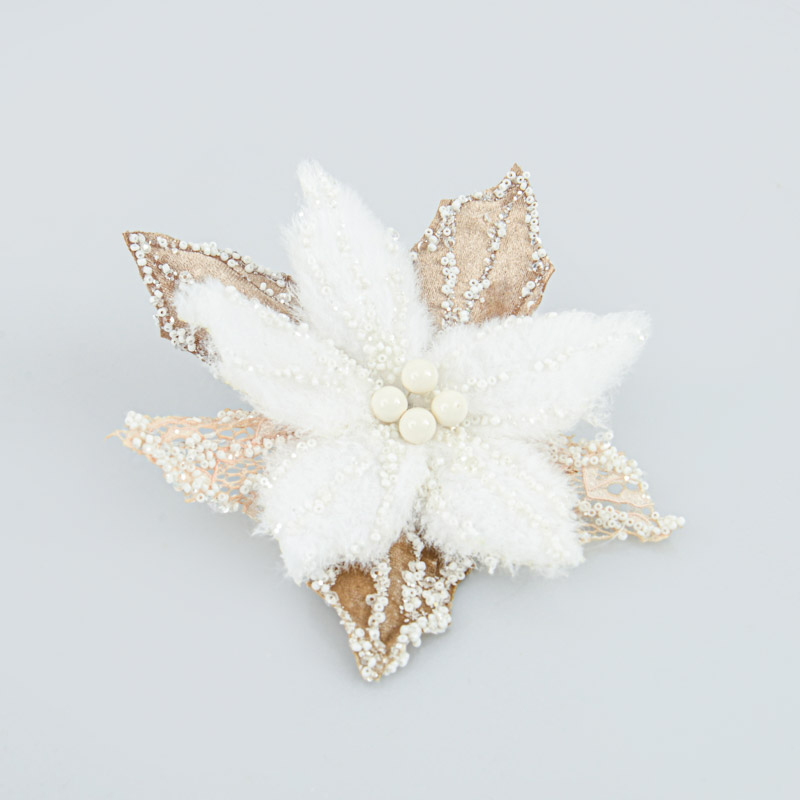 Fleur de Noël à clip 'Secret des Bois' 