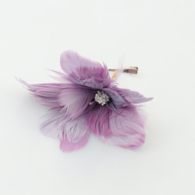 Fleur plumes à clip