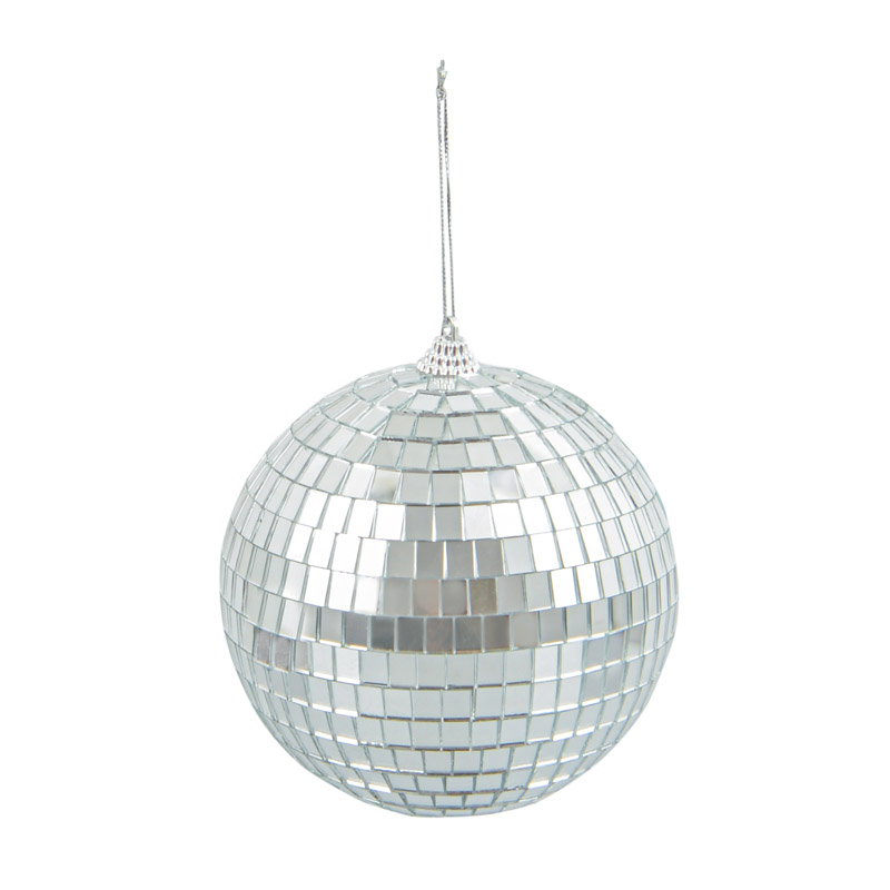 Boule disco argentée 